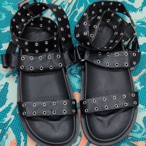 Billini Black Studded Sandals